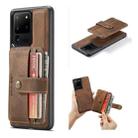 For Samsung Galaxy Note20 Ultra JEEHOOD RFID Blocking Anti-Theft Magnetic PU + TPU Phone Case with Card Slot(Brown) - 1