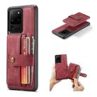 For Samsung Galaxy Note20 Ultra JEEHOOD RFID Blocking Anti-Theft Magnetic PU + TPU Phone Case with Card Slot(Red) - 1