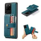 For Samsung Galaxy S20 JEEHOOD RFID Blocking Anti-Theft Magnetic PU + TPU Phone Case with Card Slot(Blue) - 1