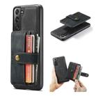 For Samsung Galaxy S21+ 5G JEEHOOD RFID Blocking Anti-Theft Magnetic PU + TPU Phone Case with Card Slot(Black) - 1