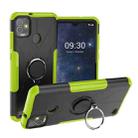 For Tecno Pop 5P Armor Bear Shockproof PC + TPU Phone Case with Ring Holder(Green) - 1