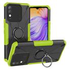 For Tecno Spark 8 Armor Bear Shockproof PC + TPU Phone Case with Ring Holder(Green) - 1