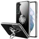 For Samsung Galaxy S22+ 5G Shockproof Matte Transparent TPU Phone Case with Ring Holder(Transparent) - 1