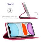 For iPhone 13 mini ViLi DMX Series Shockproof Magsafe Magnetic Horizontal Flip Leather Phone Case (Rose Red) - 6