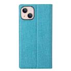 For iPhone 13 ViLi DMX Series Shockproof Magsafe Magnetic Horizontal Flip Leather Phone Case(Blue) - 3