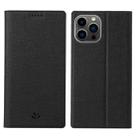 For iPhone 13 Pro Max ViLi DMX Series Shockproof Magsafe Magnetic Horizontal Flip Leather Phone Case (Black) - 1