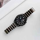 20mm Ceramic One-bead Steel Watch Band(Black Rose Gold) - 1