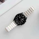 22mm Ceramic One-bead Steel Watch Band(White Rose Gold) - 1