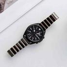 22mm Ceramic One-bead Steel Watch Band(Black Rose Gold) - 1