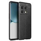 For OnePlus 10 Pro 5G Litchi Texture TPU Phone Case(Black) - 1