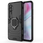 For Xiaomi Mi CC9 Pro & Note 10 Shockproof PC + TPU Protective Case with Magnetic Ring Holder (Black) - 1
