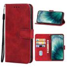 Leather Phone Case For HTC U20 5G(Red) - 1