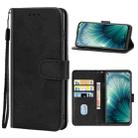 Leather Phone Case For HTC U20 5G(Black) - 1