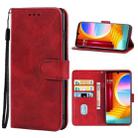 Leather Phone Case For LG Velvet 4G / 5G(Red) - 1