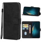 Leather Phone Case For OPPO Realme 5 / 5i / 5s / 6i / Narzo 20A(Black) - 1