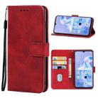 Leather Phone Case For OPPO Reno3 A JP Version(Red) - 1