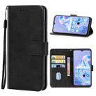 Leather Phone Case For OPPO Reno3 A JP Version(Black) - 1