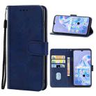 Leather Phone Case For OPPO Reno3 A JP Version(Blue) - 1