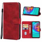 Leather Phone Case For Tecno Pop 4(Red) - 1