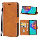 Leather Phone Case For Tecno Pop 4(Brown) - 1