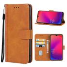 Leather Phone Case For Doogee X95(Brown) - 1