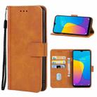 Leather Phone Case For Doogee Y8C / X90(Brown) - 1