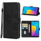 Leather Phone Case For Doogee Y8C / X90(Black) - 1