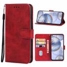 Leather Phone Case For Oukitel C21(Red) - 1