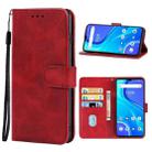 Leather Phone Case For UMIDIGI A7S(Red) - 1