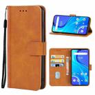 Leather Phone Case For UMIDIGI A7S(Brown) - 1