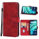 Leather Phone Case For UMIDIGI A9(Red) - 1