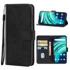 Leather Phone Case For UMIDIGI A9(Black) - 1