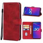 Leather Phone Case For ZTE Axon 11 SE 5G / Blade V2020(Red) - 1