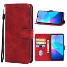 Leather Phone Case For vivo Y3s 2021(Red) - 1