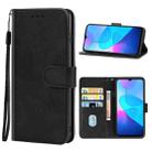Leather Phone Case For vivo Y3s 2021(Black) - 1