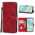 Leather Phone Case For ZTE Axon 20 4G / 5G / A20 / A2121(Red) - 1