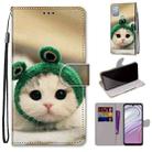 For Motorola Moto G10/G20/G30 Coloured Drawing Cross Texture Horizontal Flip Leather Phone Case with Holder & Card Slots & Wallet & Lanyard(Frog Kitten) - 1