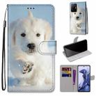 For Xiaomi 11T / 11T Pro Coloured Drawing Cross Texture Horizontal Flip Leather Phone Case with Holder & Card Slots & Wallet & Lanyard(Snow Puppy) - 1