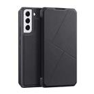For Samsung Galaxy S22 5G DUX DUCIS Skin X Series Horizontal Flip Leather Phone Case(Black) - 1