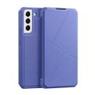 For Samsung Galaxy S22+ 5G DUX DUCIS Skin X Series Horizontal Flip Leather Phone Case(Blue) - 1