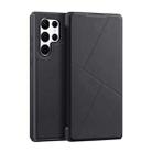 For Samsung Galaxy S22 Ultra 5G DUX DUCIS Skin X Series Horizontal Flip Leather Phone Case(Black) - 1