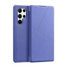 For Samsung Galaxy S22 Ultra 5G DUX DUCIS Skin X Series Horizontal Flip Leather Phone Case(Blue) - 1