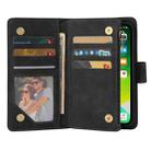 For iPhone 13 Multifunctional Phone Leather Case with Card Slot & Holder & Zipper Wallet & Photo Frame(Black) - 4