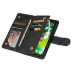 For iPhone 13 Multifunctional Phone Leather Case with Card Slot & Holder & Zipper Wallet & Photo Frame(Black) - 6