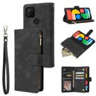 For Google Pixel 5a 5G Multifunctional Phone Leather Case with Card Slot & Holder & Zipper Wallet & Photo Frame(Black) - 1