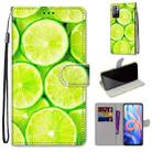 For Xiaomi Redmi Note 11 Coloured Drawing Cross Texture Horizontal Flip PU Phone Leather Case with Holder & Card Slots & Wallet & Lanyard(Colorful Layer(Lime) - 1