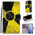 For Xiaomi Redmi Note 11 Coloured Drawing Cross Texture Horizontal Flip PU Phone Leather Case with Holder & Card Slots & Wallet & Lanyard(Colorful Layer(Yellow and Black Signs) - 1
