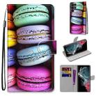 For Samsung Galaxy S22 Ultra 5G Coloured Drawing Cross Texture Horizontal Flip PU Phone Leather Case with Holder & Card Slots & Wallet & Lanyard(Colorful Layer(Colorful Layer Cake) - 1