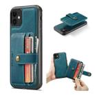 For iPhone 11 JEEHOOD RFID Blocking Anti-Theft Wallet Phone Case (Blue) - 1