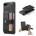For iPhone SE 2022 / SE 2020 / 8 / 7 JEEHOOD RFID Blocking Anti-Theft Wallet Phone Case(Black) - 1